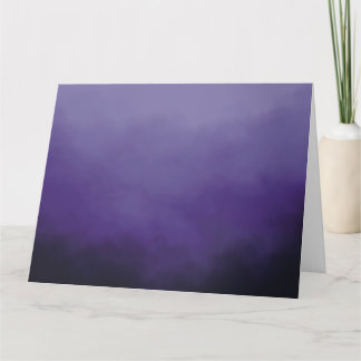 Purple cloud card