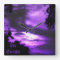 Purple Clouded Sky Wall Clock