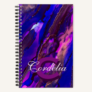 Purple Clouds cape with Copper Notebook