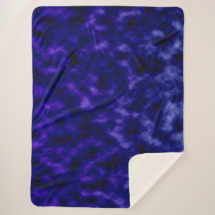 Purple Clouds Sherpa Blanket