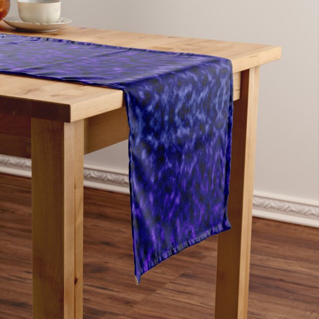 Purple Clouds Short Table Runner (In Situ)
