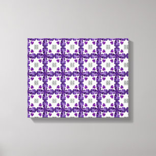 Purple Clover Canvas Print