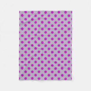 Purple Clover Ribbon by Kenneth Yoncich Fleece Blanket