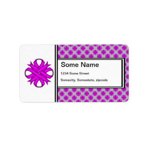 Purple Clover Ribbon by Kenneth Yoncich Label