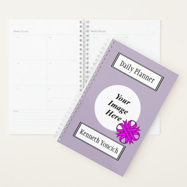 Purple Clover Ribbon by Kenneth Yoncich Planner (Display)