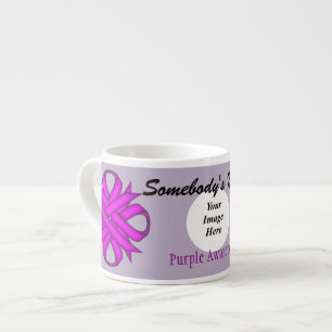 Purple Clover Ribbon Template by Kenneth Yoncich Espresso Cup