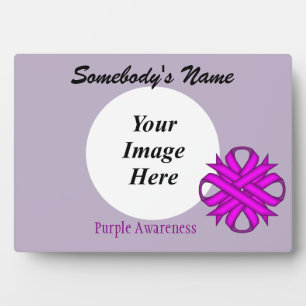 Purple Clover Ribbon Template by Kenneth Yoncich Plaque