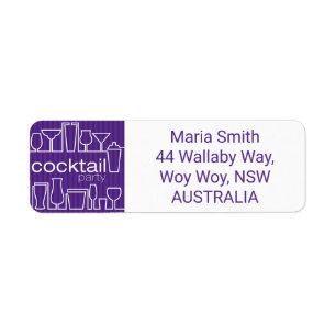 Purple cocktail party