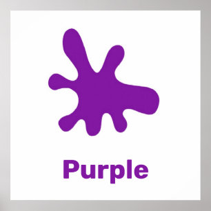 Purple color with words poster