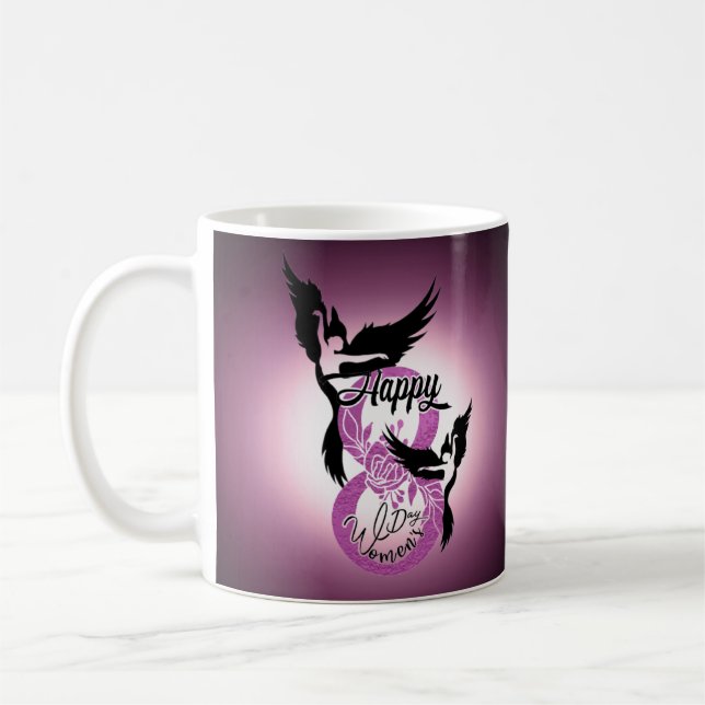 Purple-Colored Woman's Day Cup (Left)