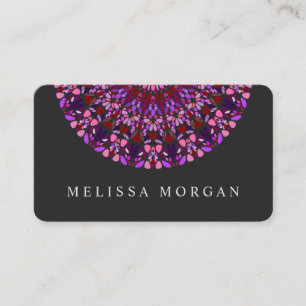 Purple Colorful Magic Mandala Business Card