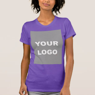 Purple Colour Add Your Image Photo Picture Logo T-Shirt
