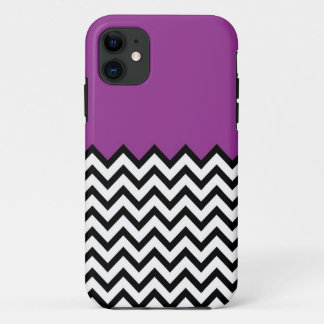 Purple Colour Block Chevron Pattern iPhone 5 Case