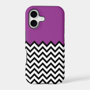 Purple Colour Block Chevron Pattern iPhone 5 Case
