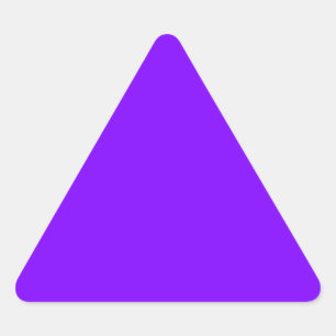 Purple Colour Customised Designer Triangle Sticker