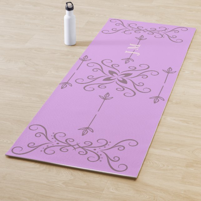 Purple Colour Designed Yoga Mat (In Situ)