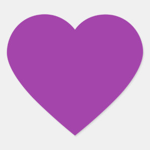 Purple Colour Heart Sticker