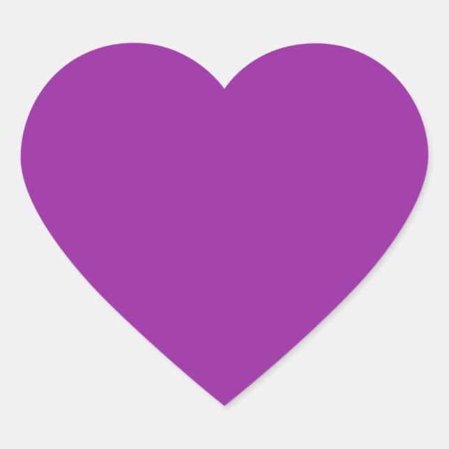 Purple Colour Heart Sticker (Front)