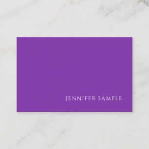Purple Colour Modern Template Professional Elegant Business Card