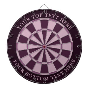 Purple Colours Dartboard with Custom Text