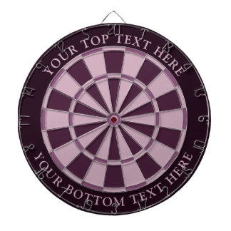 Purple Colours Dartboard with Custom Text