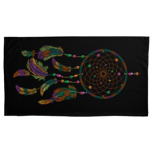 Purple Colours of Southwestern Dreamcatcher Pillowcase (Front)