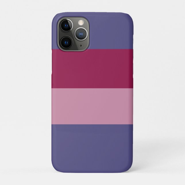 Purple colours stripes Case-Mate iPhone case (Back)