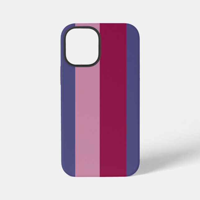 Purple colours stripes iPhone case (Back)