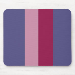 Purple colours stripes mouse mat