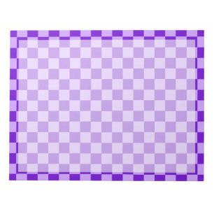 Purple Combination Chequerboard by Shirley Taylor Notepad