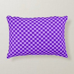 Purple Combination Classic Chequerboard by STaylor Decorative Cushion