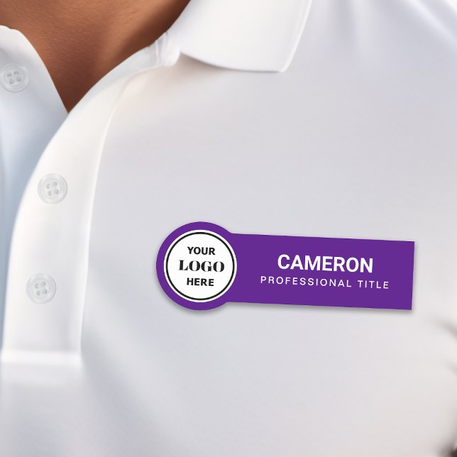 Purple Company Logo Name Tag (Creator Uploaded)