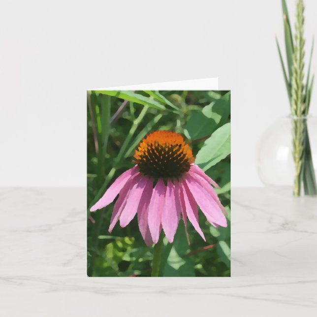 Purple Coneflower Note Card (Front)