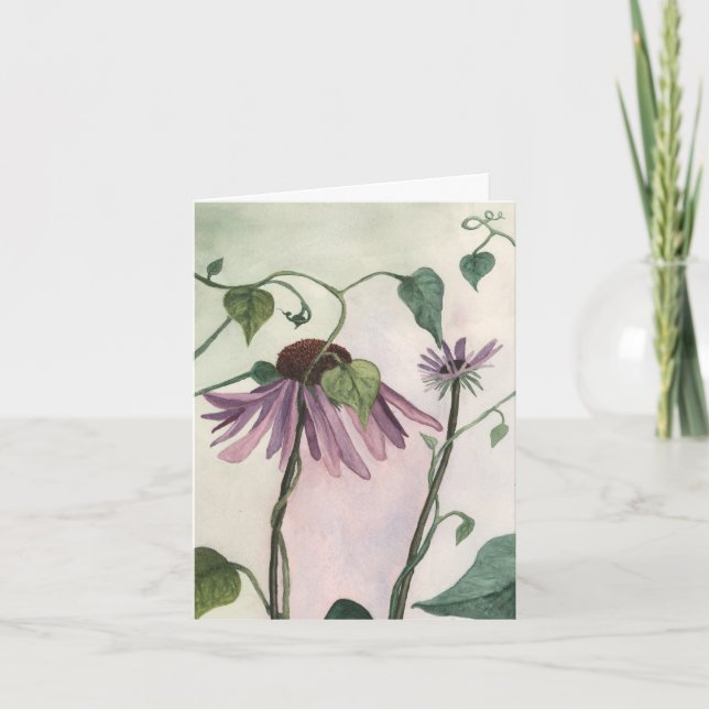 Purple Coneflower Notecard (Front)