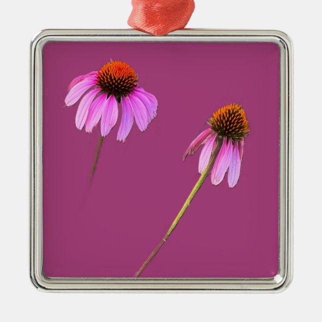 Purple Coneflower Ornament (Front)