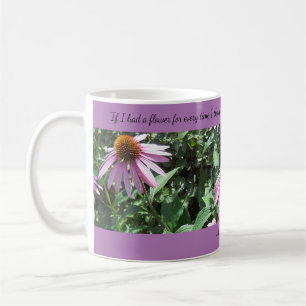 Purple Coneflowers Thoughts of You Coffee Mug