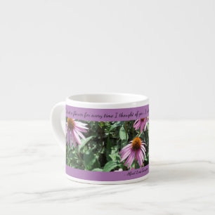 Purple Coneflowers Thoughts of You Espresso Mug