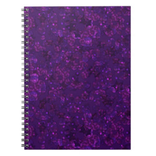 Purple confetti notebook