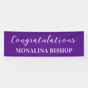 Purple   Congratulations   Graduate Banner