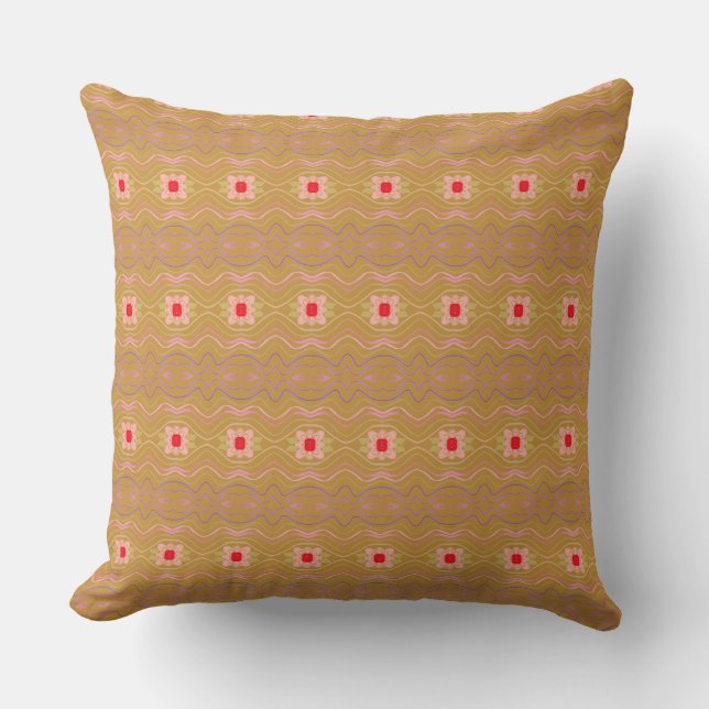 Purple Coral and Red Cushion (Front)