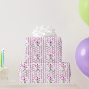 Purple Cornflowers Wrapping Paper