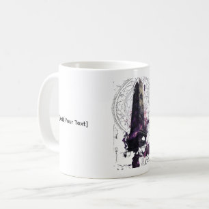 Purple Cosmic Obelisk Occult Dark Art Mug