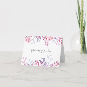 Purple Country Wildflowers Card