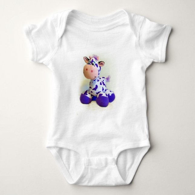 Purple Cow Baby Bodysuit (Front)
