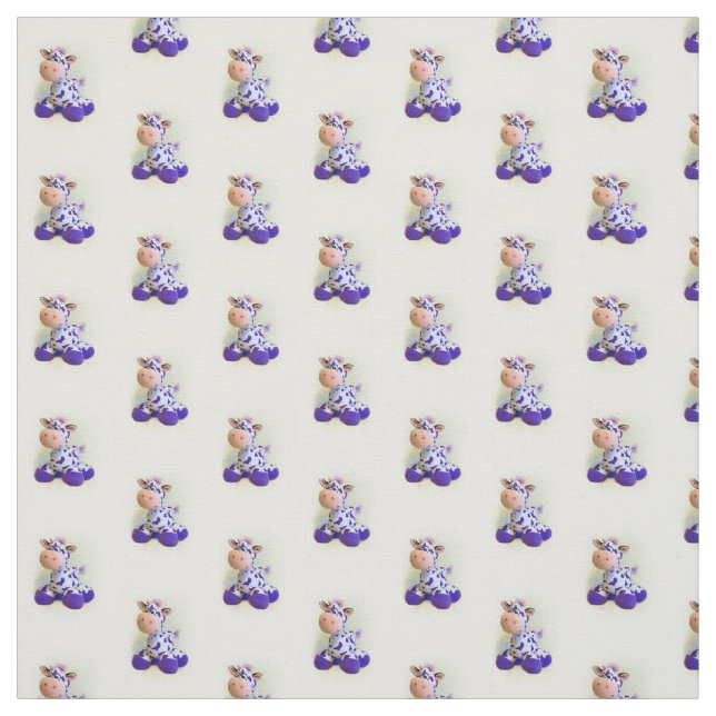 Purple Cow Fabric (Swatch)