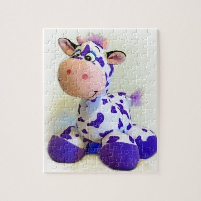 Purple Cow Jigsaw Puzzle (Vertical)