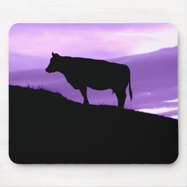 Purple Cow Mouse Mat (Front)