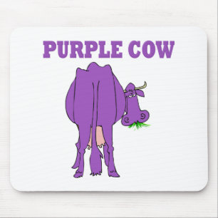 Purple Cow Mouse Mat