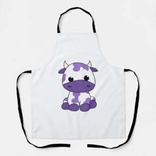 Purple cow Oversized T-Shirt_1 Apron
