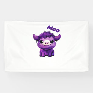 Purple Cow Oversized T-Shirt Banner